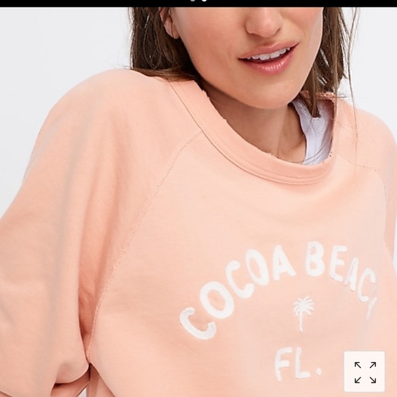 NWT J Crew Cocoa Beach Distressed Pullover - Picture 4 of 9